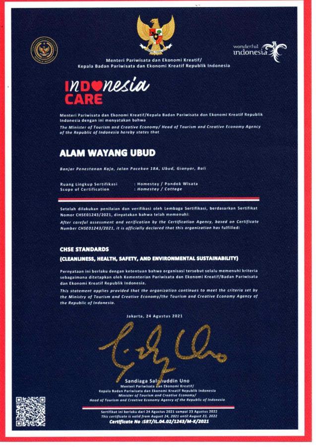 Alam Wayang Ubud - CHSE Certified Bagian luar foto