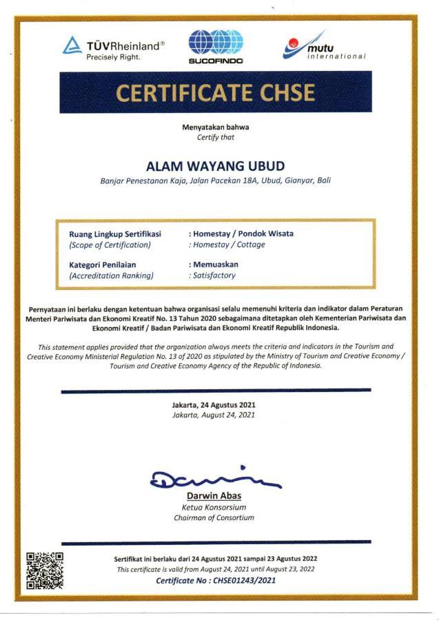 Alam Wayang Ubud - CHSE Certified Bagian luar foto